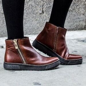 Chelsea Crew Brown London Leather Ankle Boots Size 40